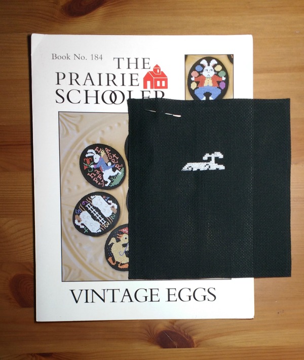 Prairie Schooler Vintage Eggs Sheep Cross-Stitch Pattern