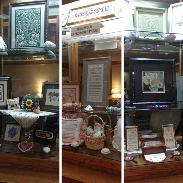 Homewood Embroiderers Guild Spring 2016 Display