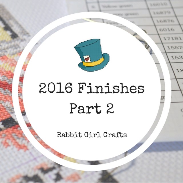 2016 Cross-Stitch Finishes Rabbit Girl Crafts