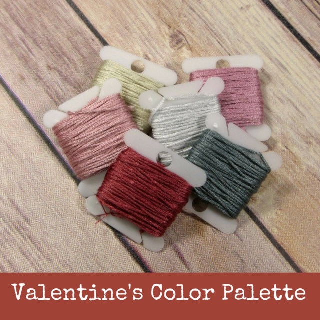Vintage Valentine Stitching Color Palette