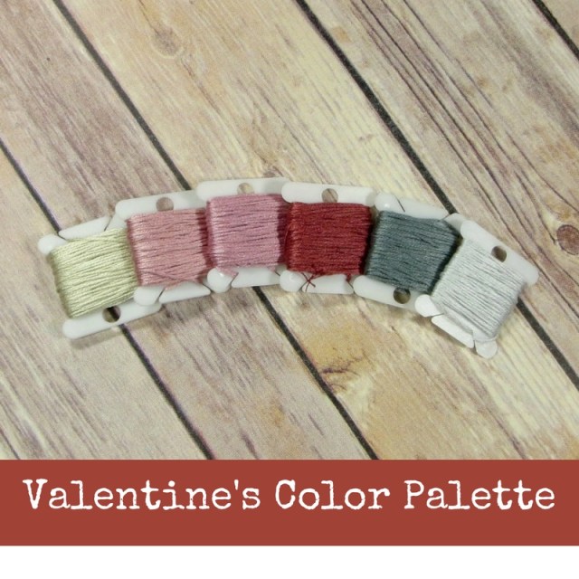 Vintage Love Valentine Color Palette for Stitchers
