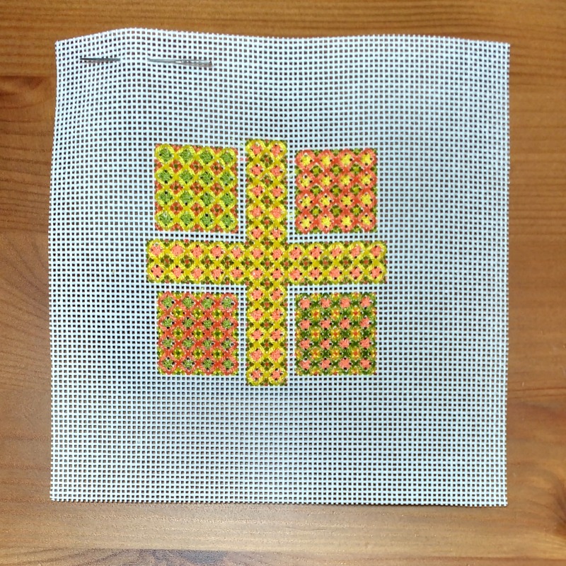 Colour Stitches Rye Rice Stitch Color Theory Project Completed | Rabbit Girl Crafts