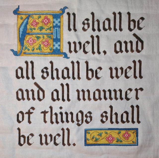 All Shall Be Well Julian of Norwich Cross-Stitch Pattern